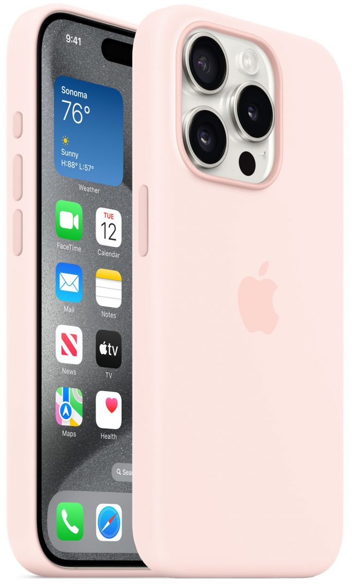 005929 Чехол Silicone для iPhone 15 Pro Max Light Pink (MagSafe) -  ОПТОГАДЖЕТ